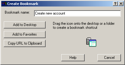 Save bookmark dialog