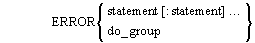 ERROR general form
