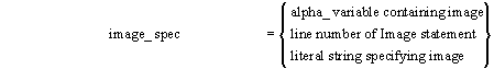 image spec