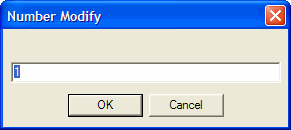 Modify dialog