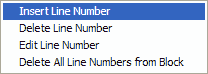 Line Menu | KCML Reference Manual